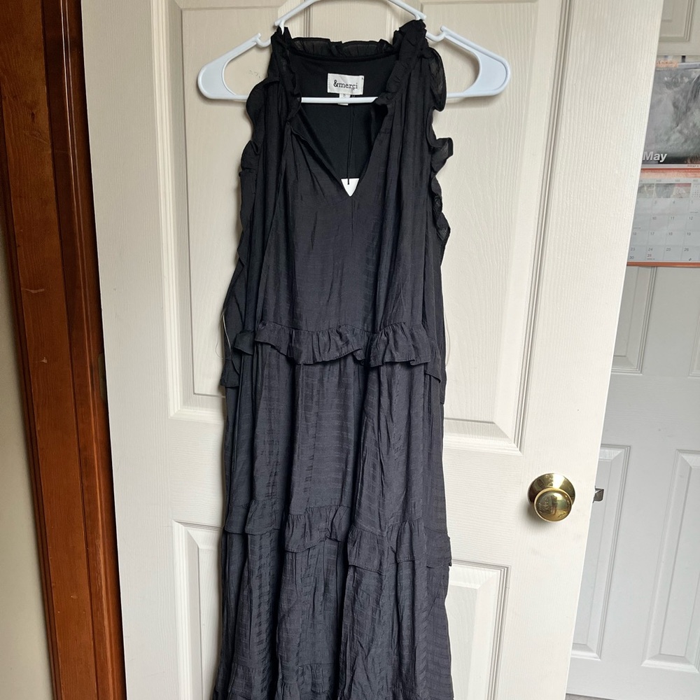 &Merci Black Midi Dress